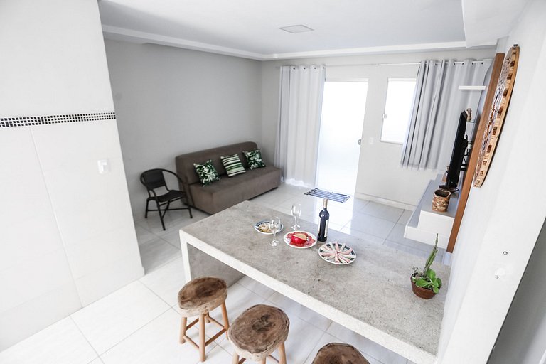 Duplex 2 quartos na Praia Taperapuan - Casa de Praia Porto