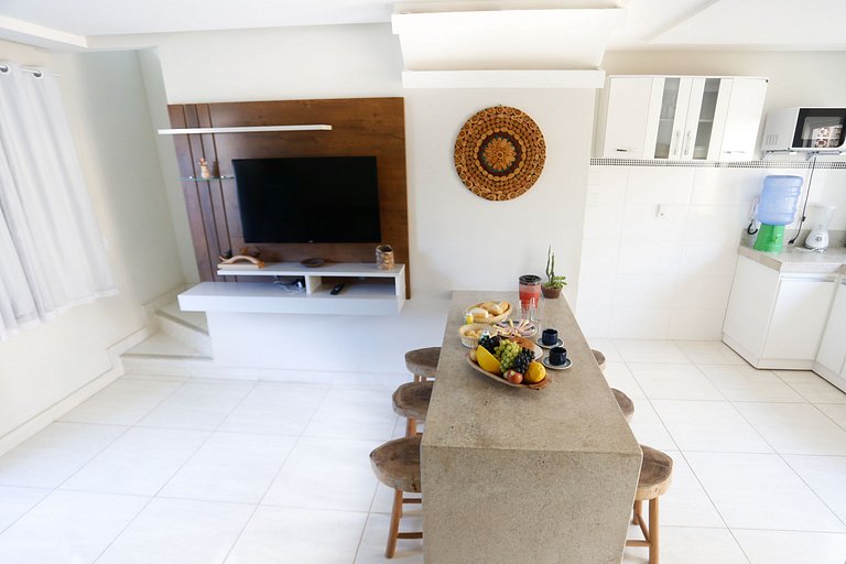 Duplex 2 quartos na Praia Taperapuan - Casa de Praia Porto