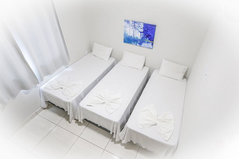 3 quartos com área gourmet e 2 vagas e piscina - Apto Bellos
