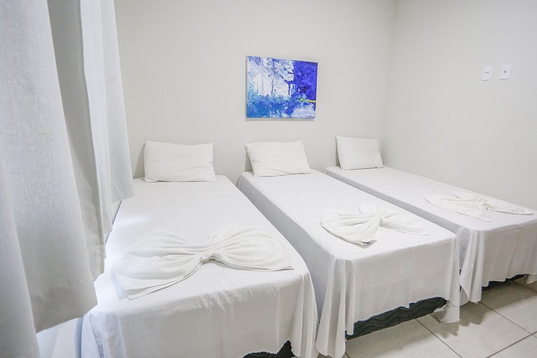 3 quartos com área gourmet e 2 vagas e piscina - Apto Bellos