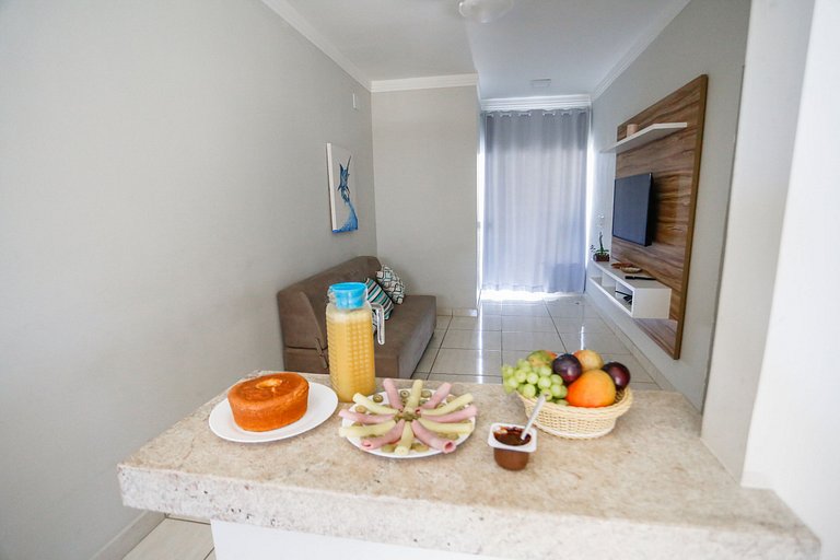 3 quartos com área gourmet e 2 vagas e piscina - Apto Bellos