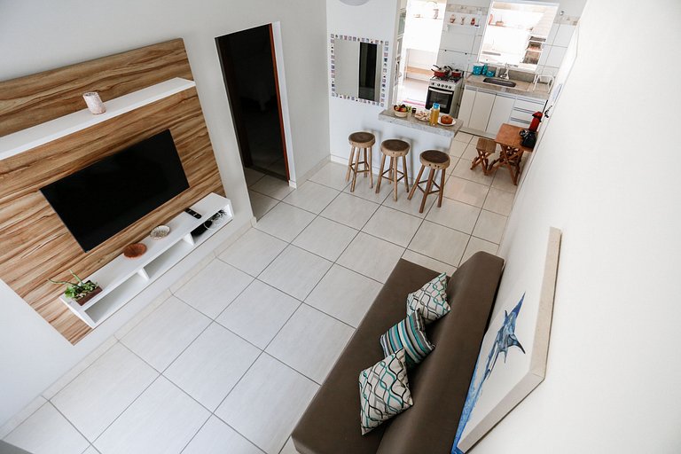 3 quartos com área gourmet e 2 vagas e piscina - Apto Bellos