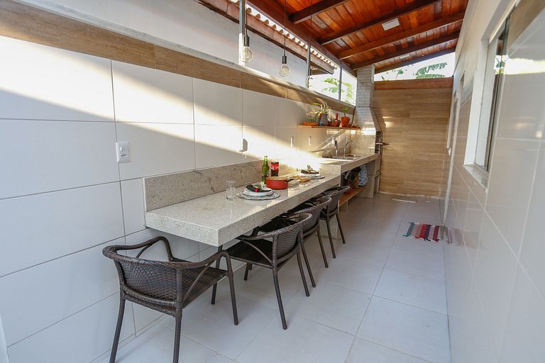 3 quartos com área gourmet e 2 vagas e piscina - Apto Bellos