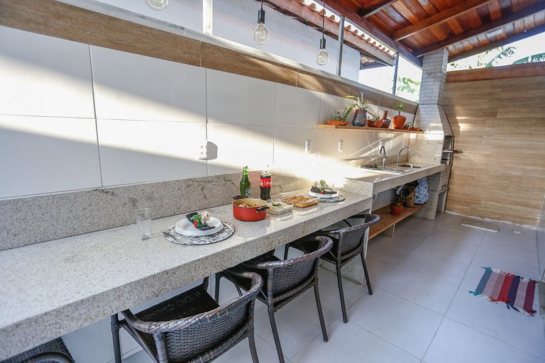 3 quartos com área gourmet e 2 vagas e piscina - Apto Bellos