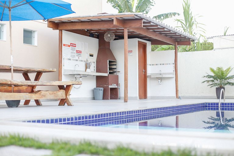 3 quartos com área gourmet e 2 vagas e piscina - Apto Bellos