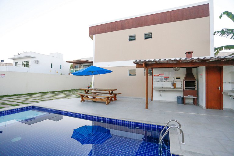 3 quartos com área gourmet e 2 vagas e piscina - Apto Bellos