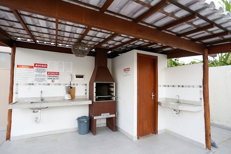 3 quartos com área gourmet e 2 vagas e piscina - Apto Bellos