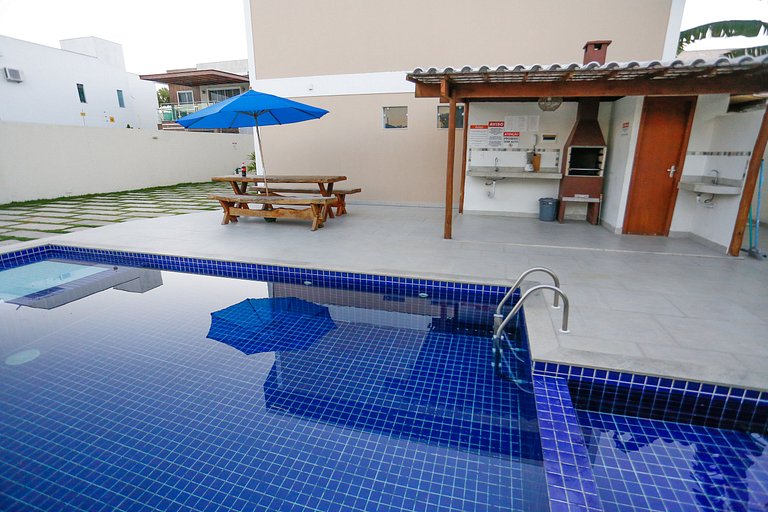 3 quartos com área gourmet e 2 vagas e piscina - Apto Bellos