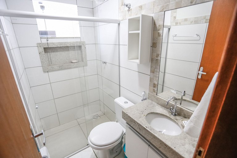3 quartos com área gourmet e 2 vagas e piscina - Apto Bellos
