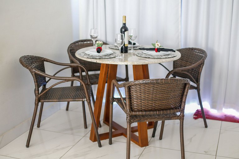 Apartamento emTaperapuan , 2 quartos, 600m da praia, Porto