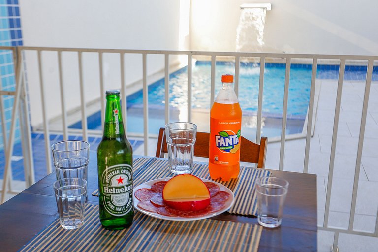 Apartamento emTaperapuan , 2 quartos, 600m da praia, Porto