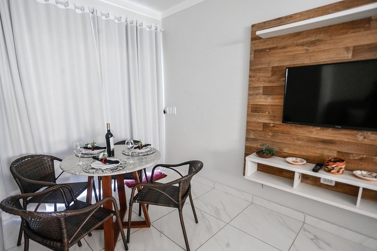 Apartamento emTaperapuan , 2 quartos, 600m da praia, Porto