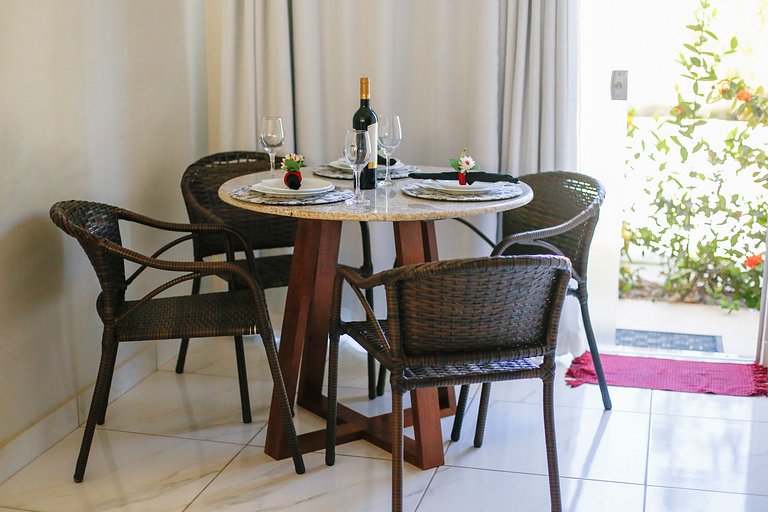 Apartamento emTaperapuan , 2 quartos, 600m da praia, Porto