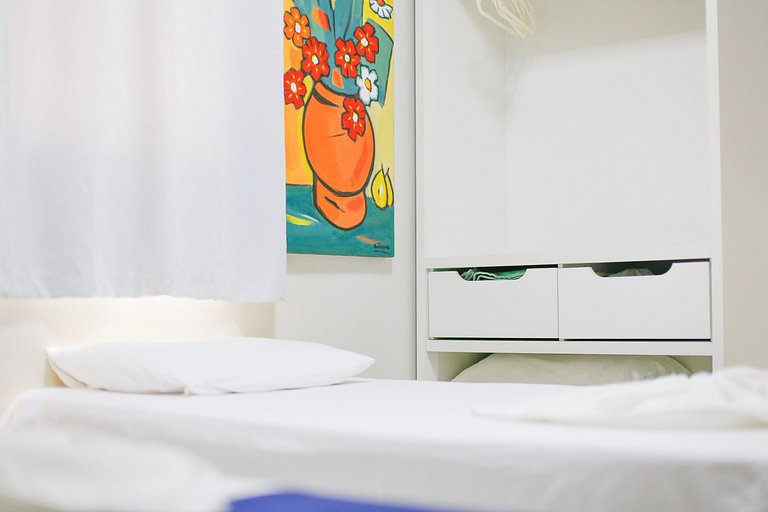 Apartamento emTaperapuan , 2 quartos, 600m da praia, Porto