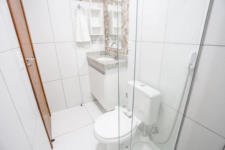 Apartamento emTaperapuan , 2 quartos, 600m da praia, Porto