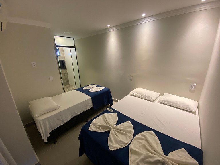 3 quartos com área gourmet e 2 vagas e piscina - Apto Bellos