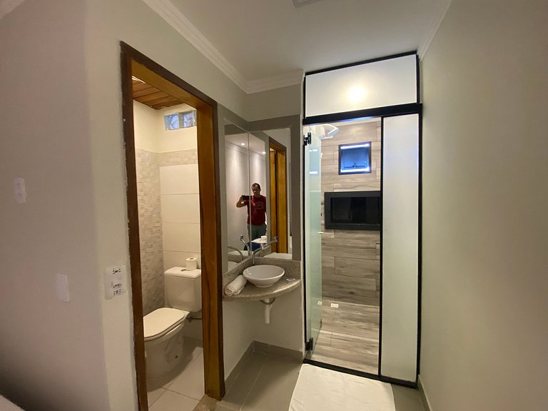 3 quartos com área gourmet e 2 vagas e piscina - Apto Bellos