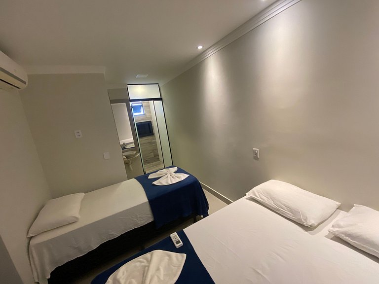 3 quartos com área gourmet e 2 vagas e piscina - Apto Bellos