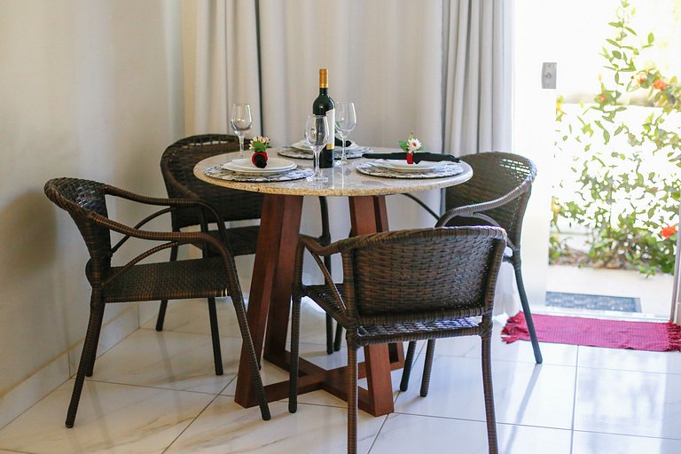 Apartamento emTaperapuan , 2 quartos, 600m da praia, Porto