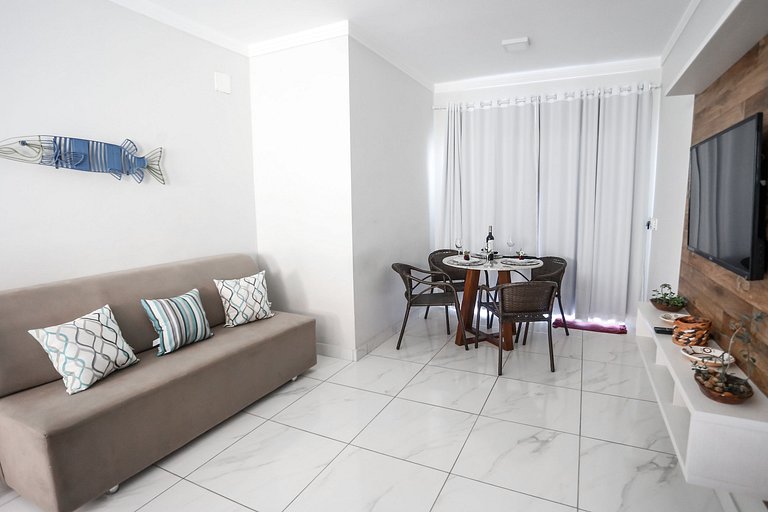 Apartamento emTaperapuan , 2 quartos, 600m da praia, Porto