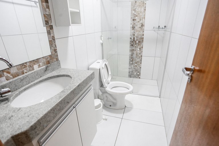 Apartamento emTaperapuan , 2 quartos, 600m da praia, Porto