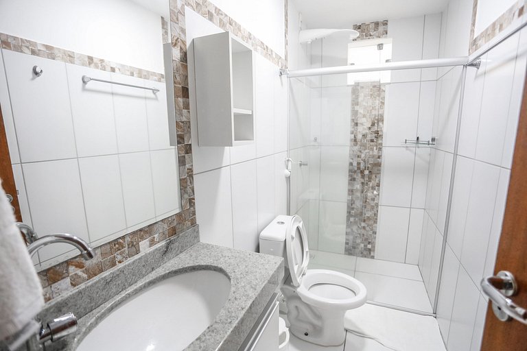 Apartamento emTaperapuan , 2 quartos, 600m da praia, Porto
