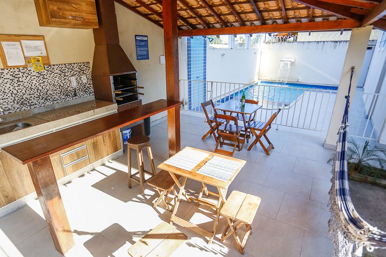Apartamento emTaperapuan , 2 quartos, 600m da praia, Porto